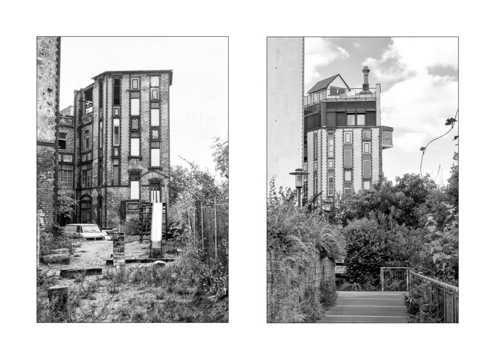 Crellestraße 1989 und 2016